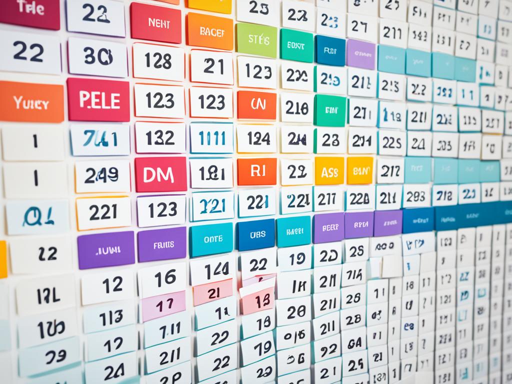 Calendar and Frequency Calendar and Frequency