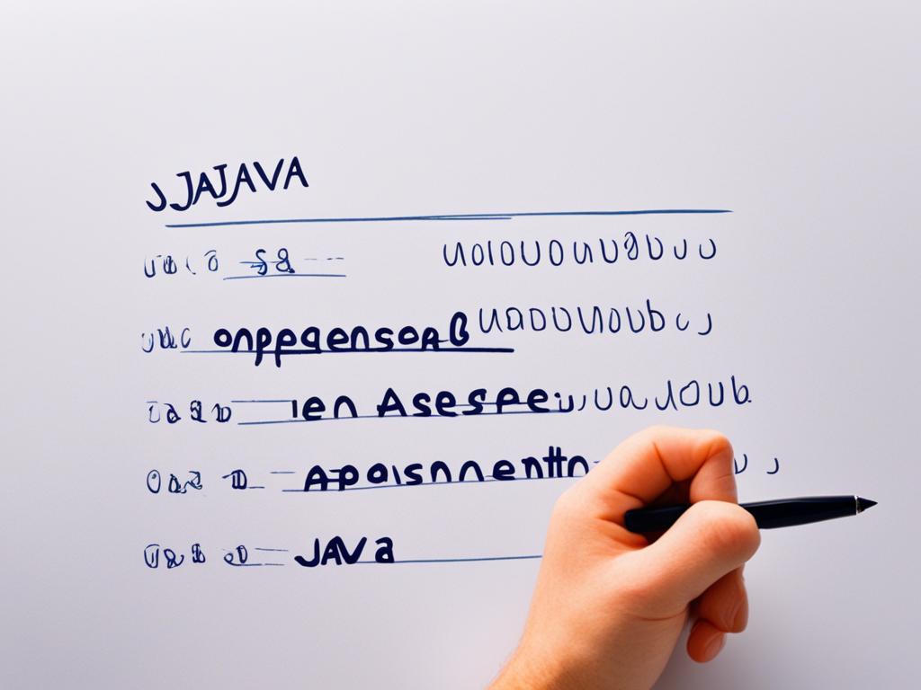 asignación simple Java